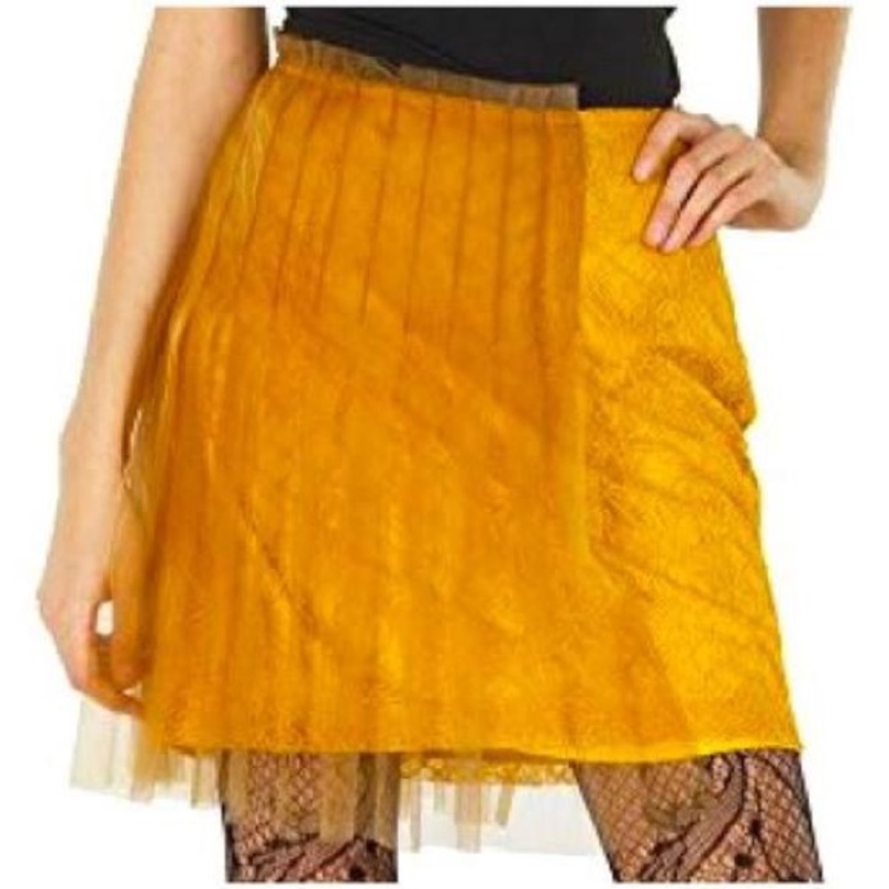 Rodarte for Target Lace Tulle Skirt in Yellow Sz 1